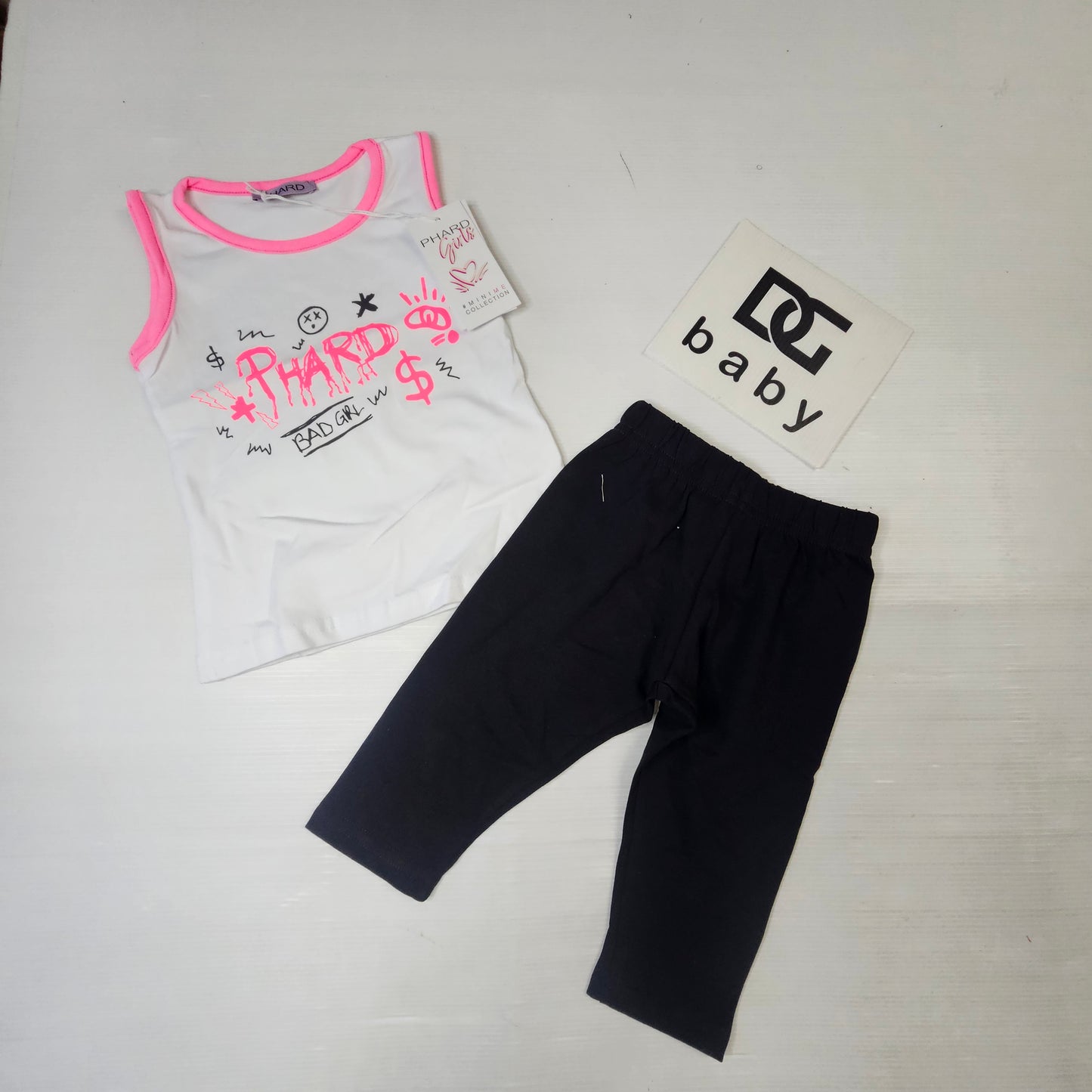 Completo Bambina PHARD Girl Canotta e Leggings Capri