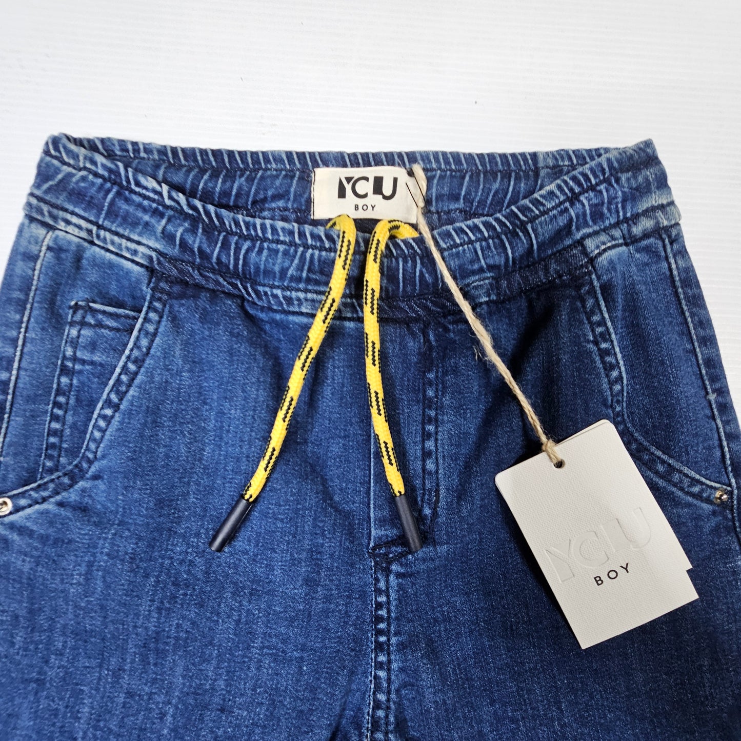 Jeans bambino denim con coulisse elasticizzata – YCLU
