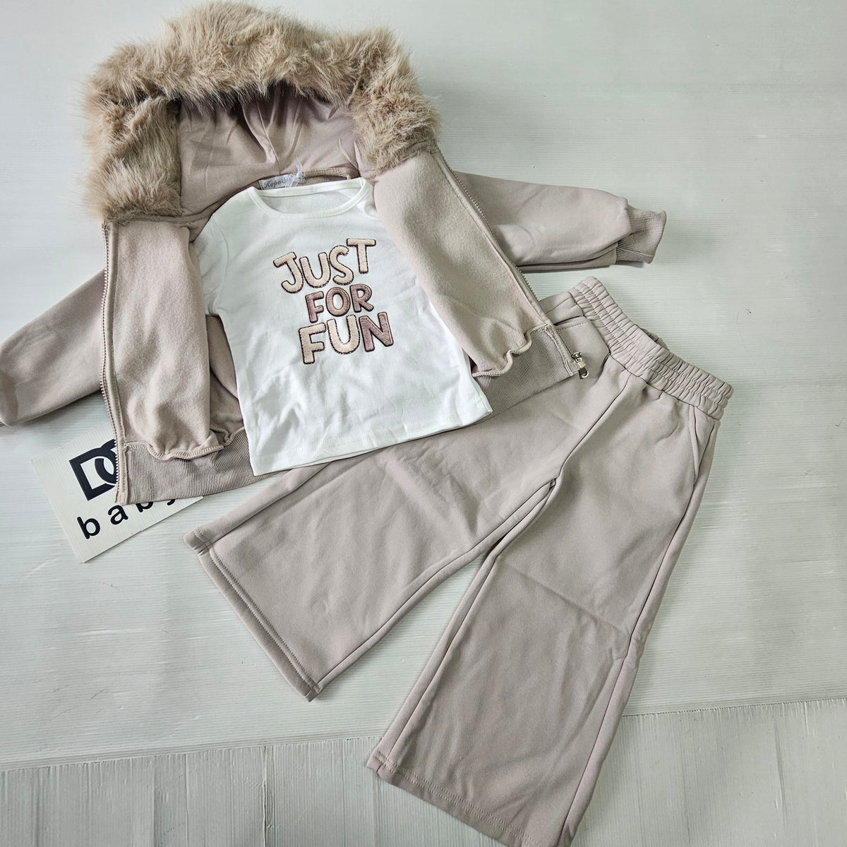 Tuta Bambina Just For Fun Invernale 3 Pezzi