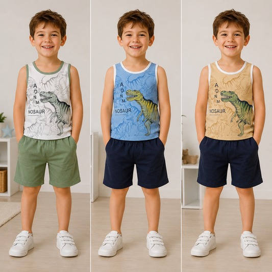 Completo Bambino Dino Sprint Canotta e Bermuda