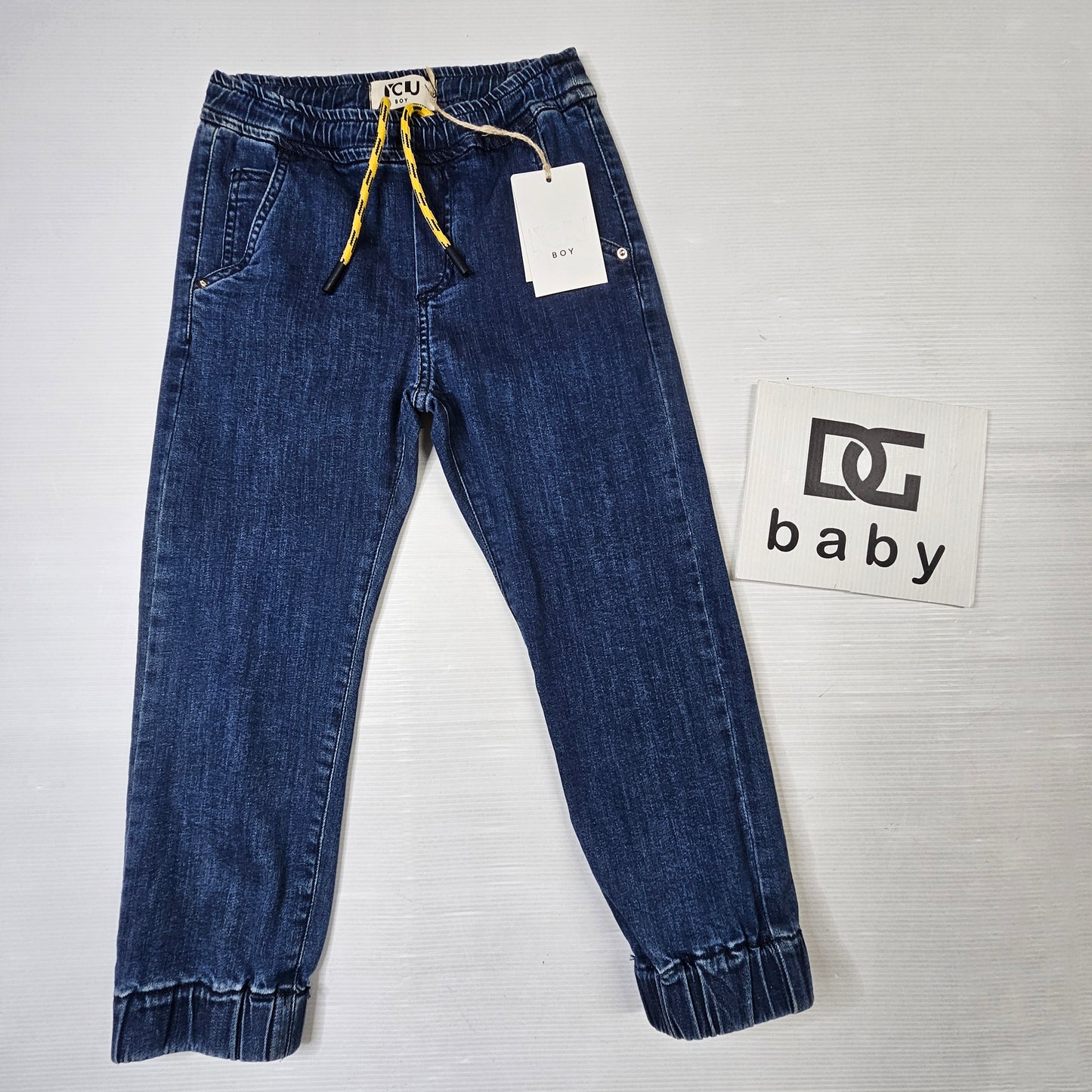 Jeans bambino denim con coulisse elasticizzata – YCLU