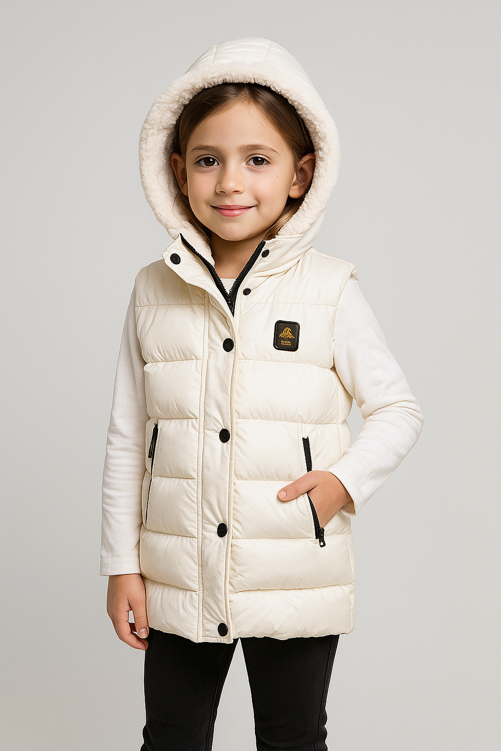 🤍 REFRIGIWEAR – Gilet imbottito “Bianco Orsetto”