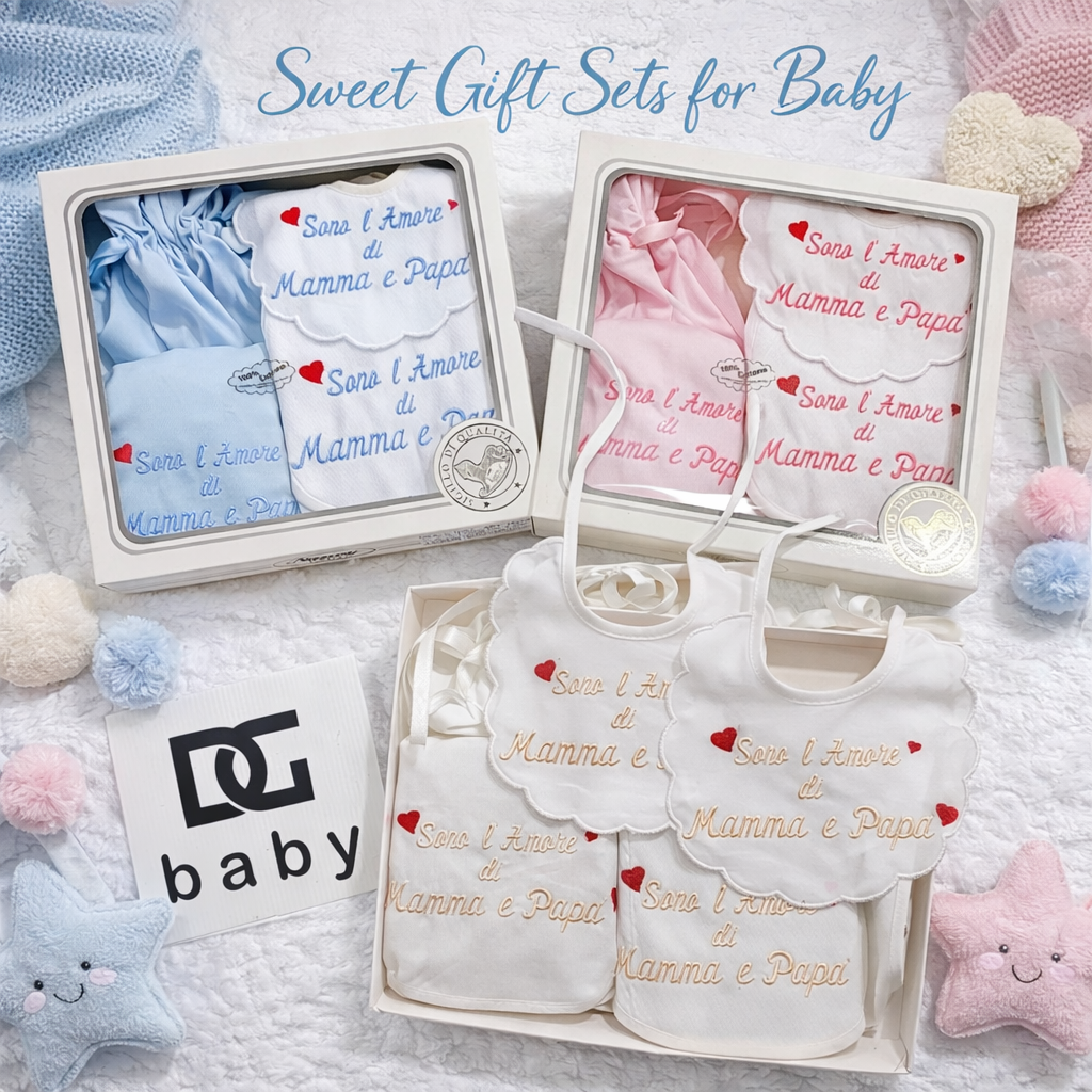 Set Prima Cambiata “Sono l’Amore di Mamma e Papà” – 1841/b