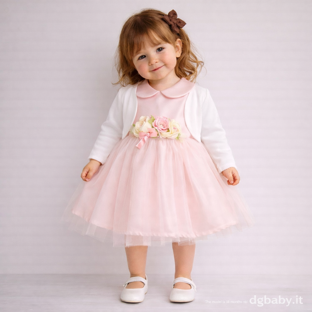 🌸👗 Abito Cerimonia Petali Baby