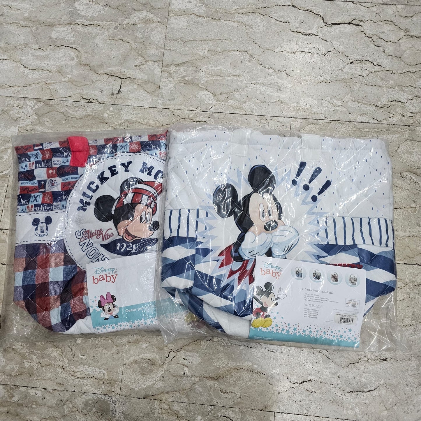 🧺 Cesto Portabiancheria e Porta Giocattoli Disney Baby Mickey & Minnie