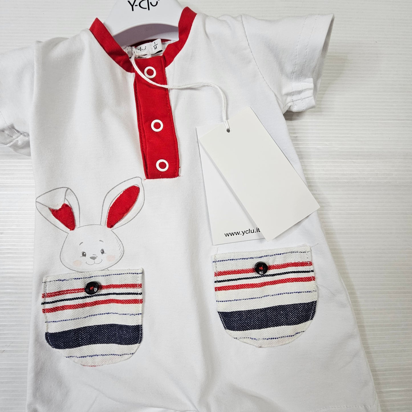 Pagliaccetto neonato Y-Clù BYC591 con coniglietto