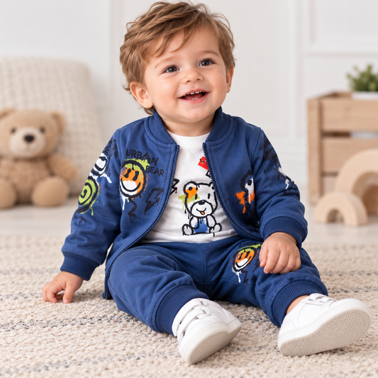 Completo Neonato Urban Bear 3 Pezzi
