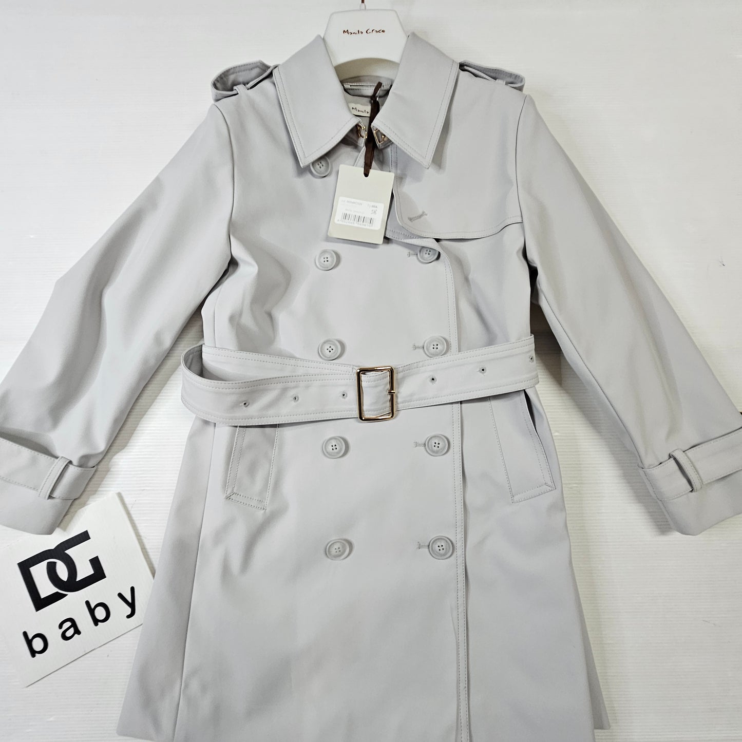 Trench bambina Manila Grace “Classic Chic” con cintura M3249CS26
