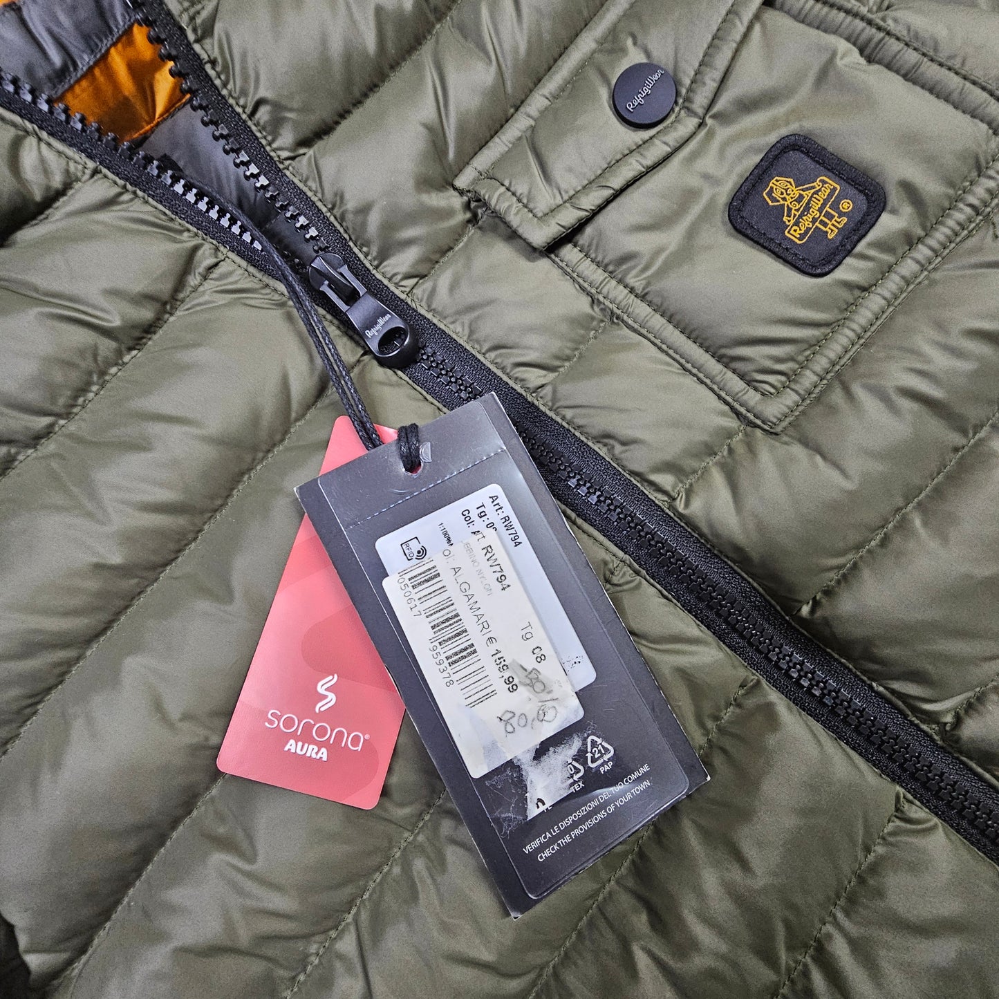 🧥 Piumino Refrigiwear RW794 – Verde Militare