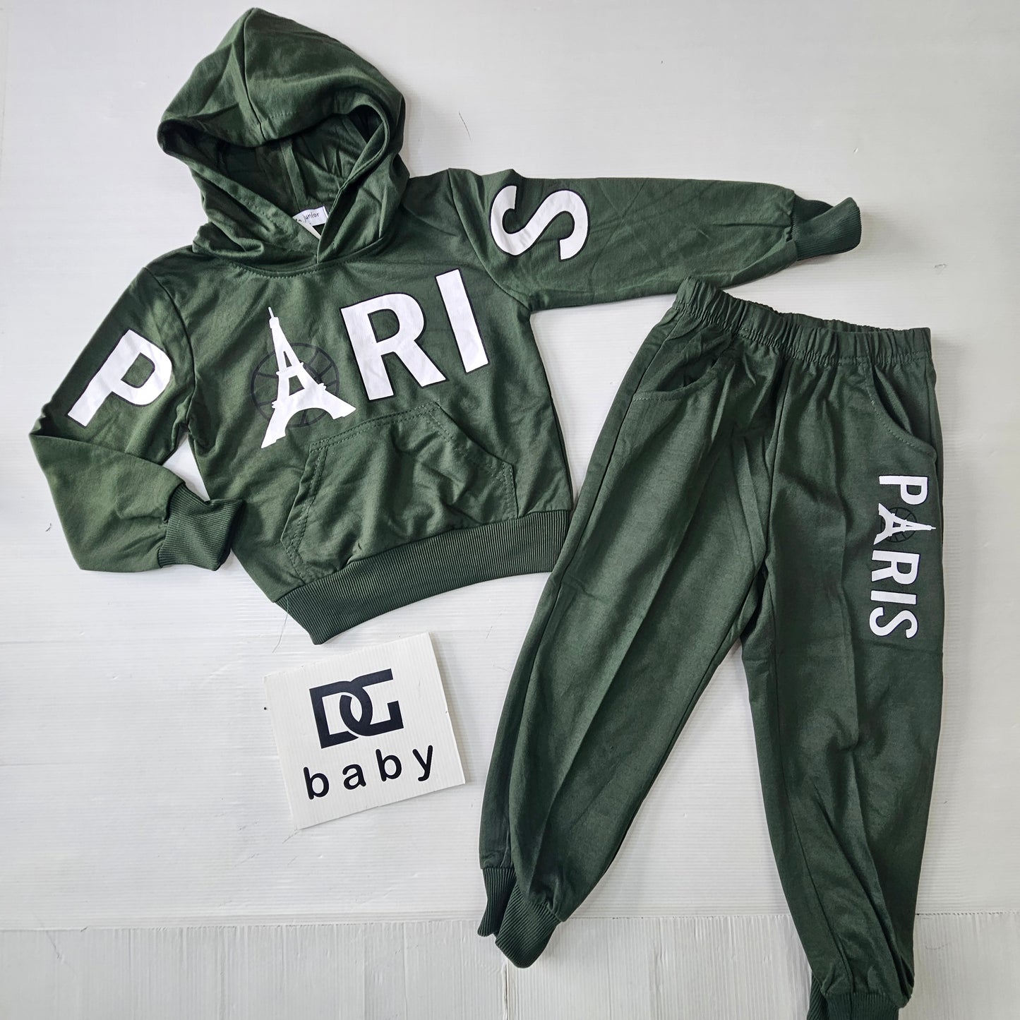 Tuta Bambino Paris 2 Pezzi con Cappuccio