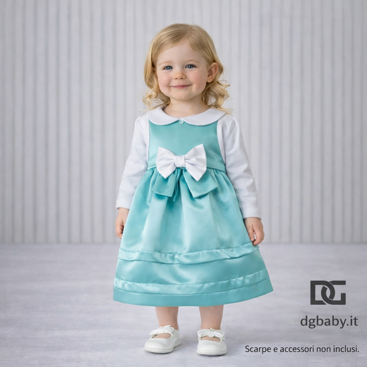 Abito “Fiocco Incanto” P1002N 🎀