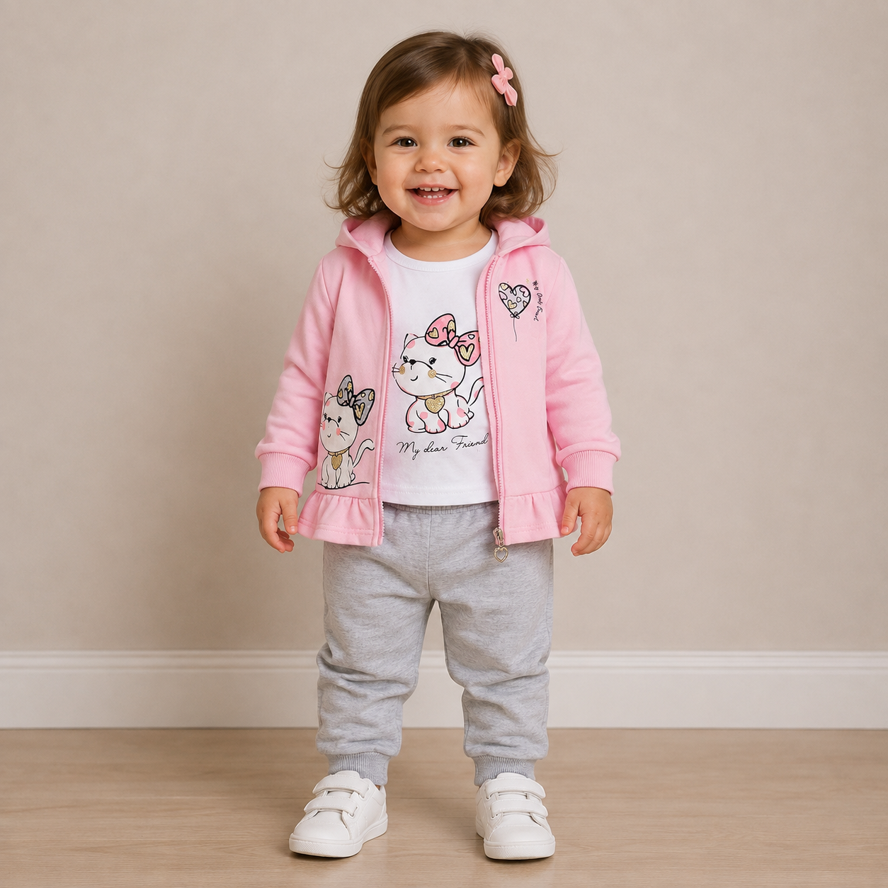 Completo Neonata My Best Friend 3 Pezzi