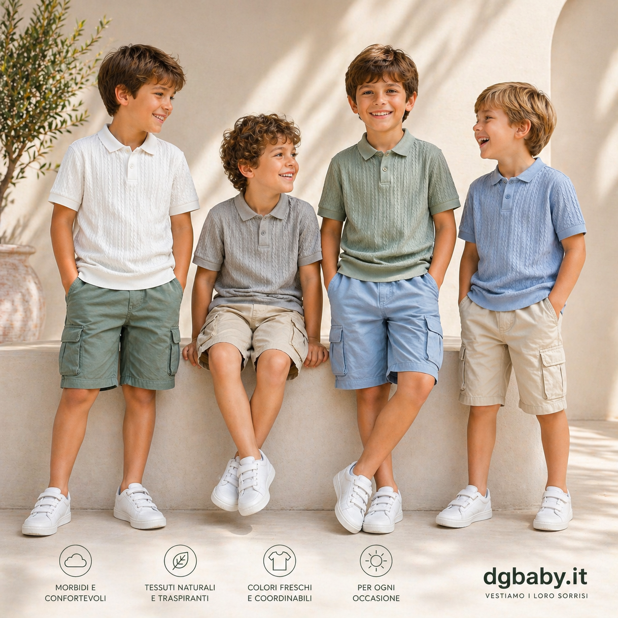 Bermuda bambino cargo LINO