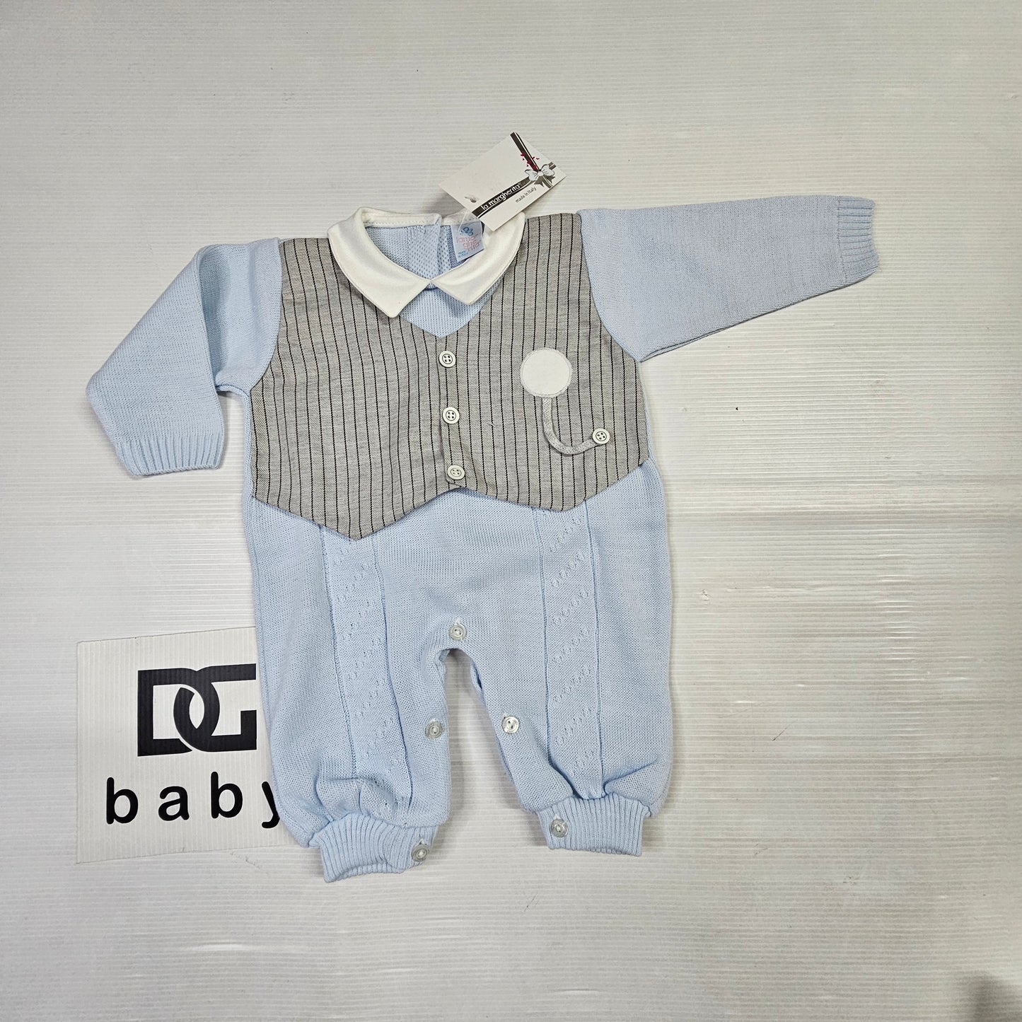 Tutina neonato elegante con palloncino – Art. 41429 💙