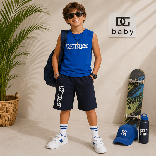 Completo Kappa Sport Bambino Canotta e Bermuda