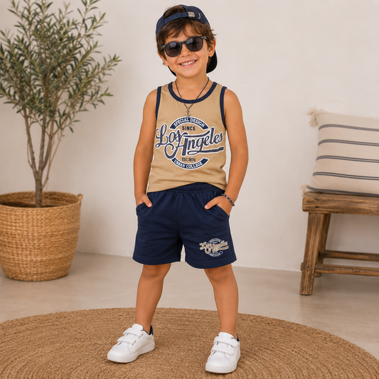 Completo Bambino Los Angeles canotta