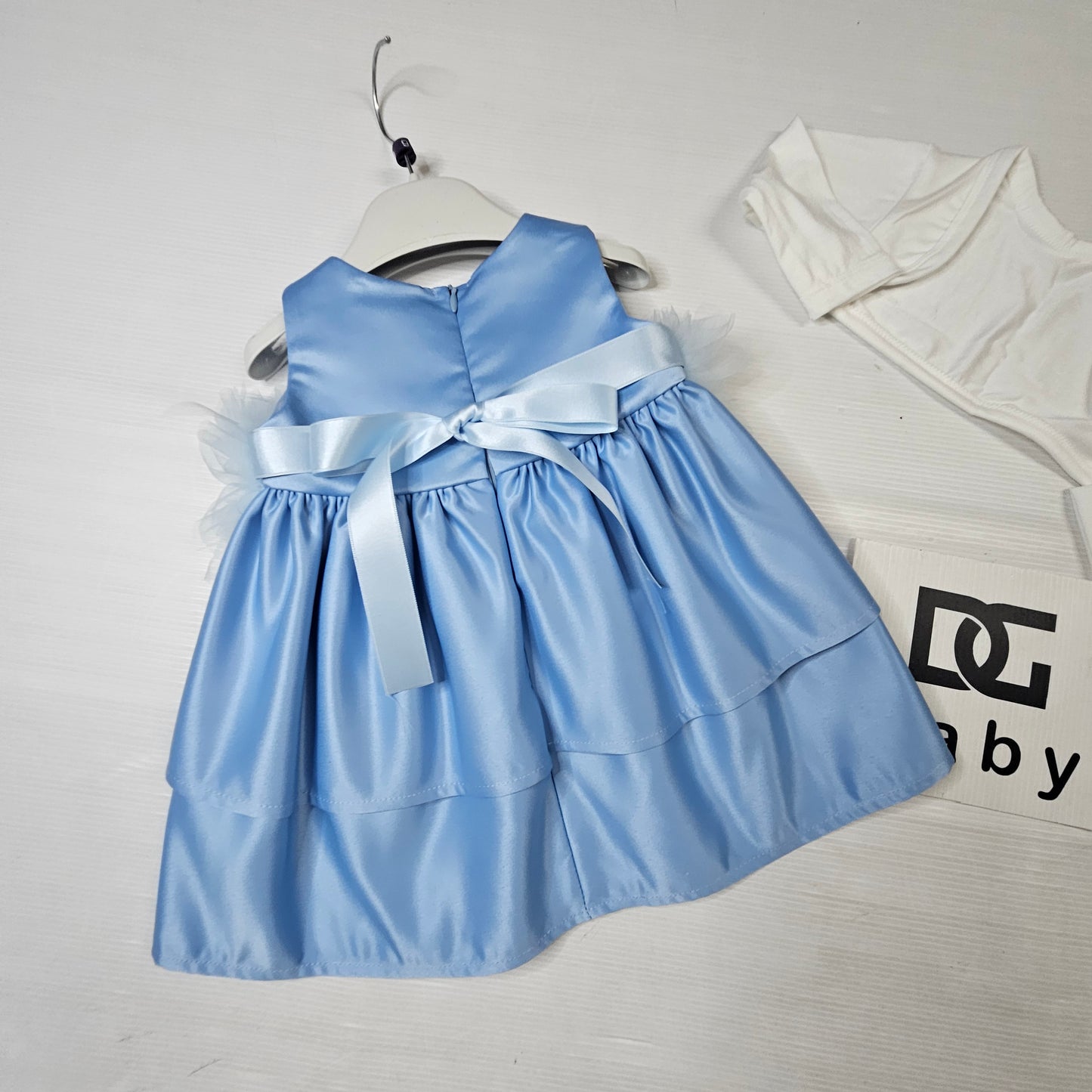 Abito baby Principessa Celeste con Coprispalle