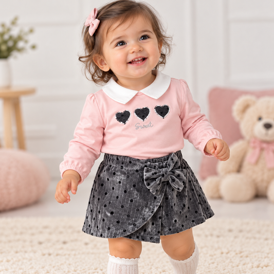 Completo Neonata Sweet Cuori lolly