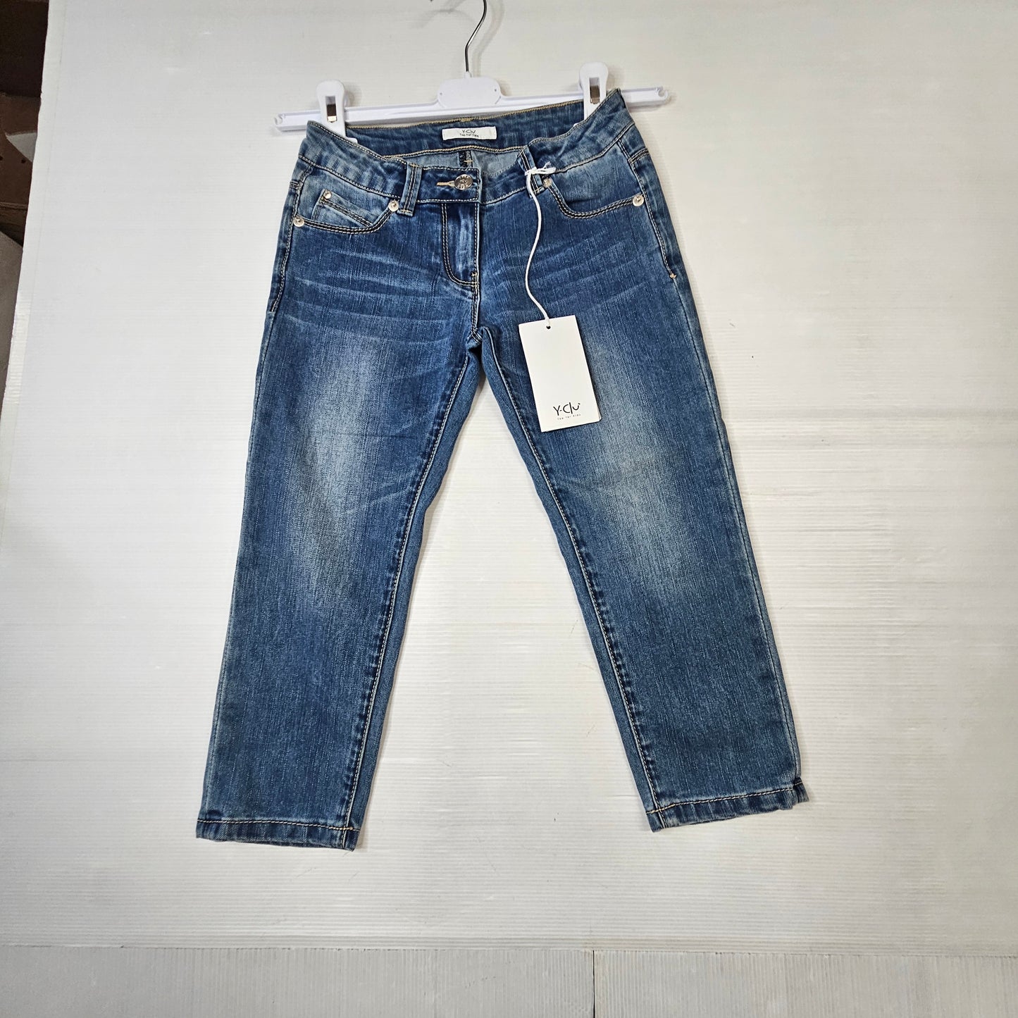 Jeans Bambina Y-Clù Slim Fit Denim Medio