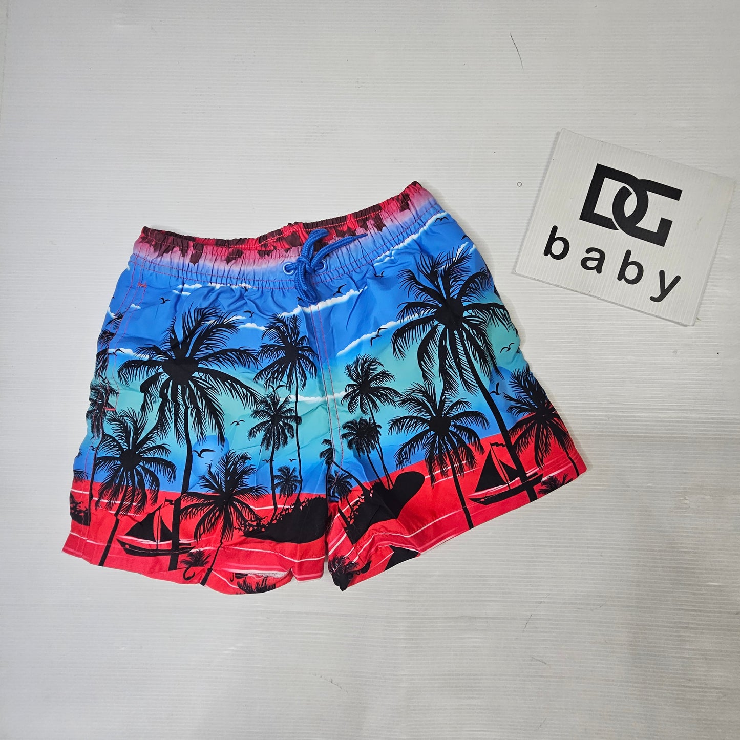 Costume Mare Bambino Fantasia Tropicale Palme