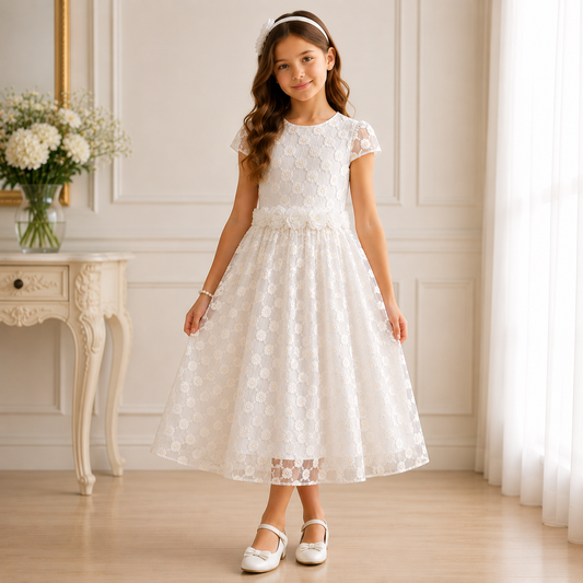 Abito Cerimonia Bambina Elegance Floreale – Stefano Cavalleri by Gaialuna