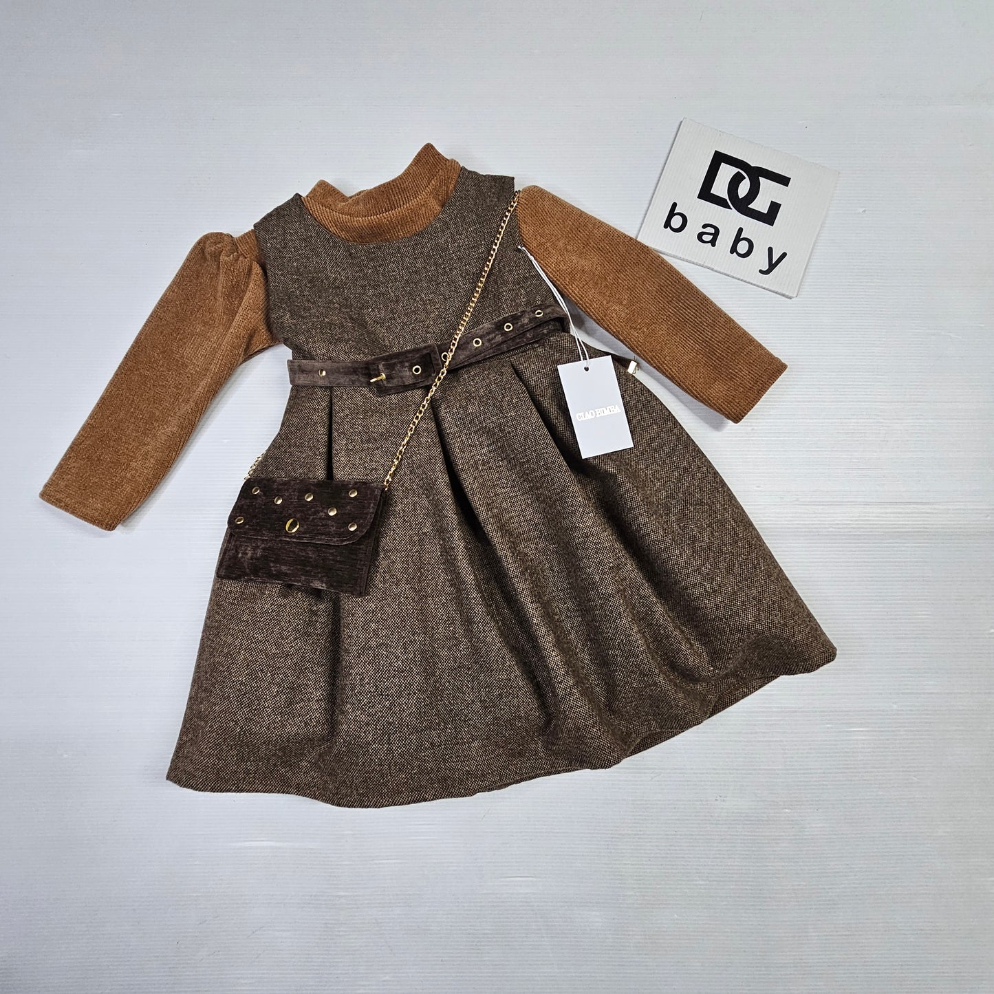 Abito Ciao Bimba 725  con borsetta