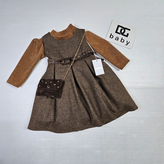 Abito Ciao Bimba 725  con borsetta