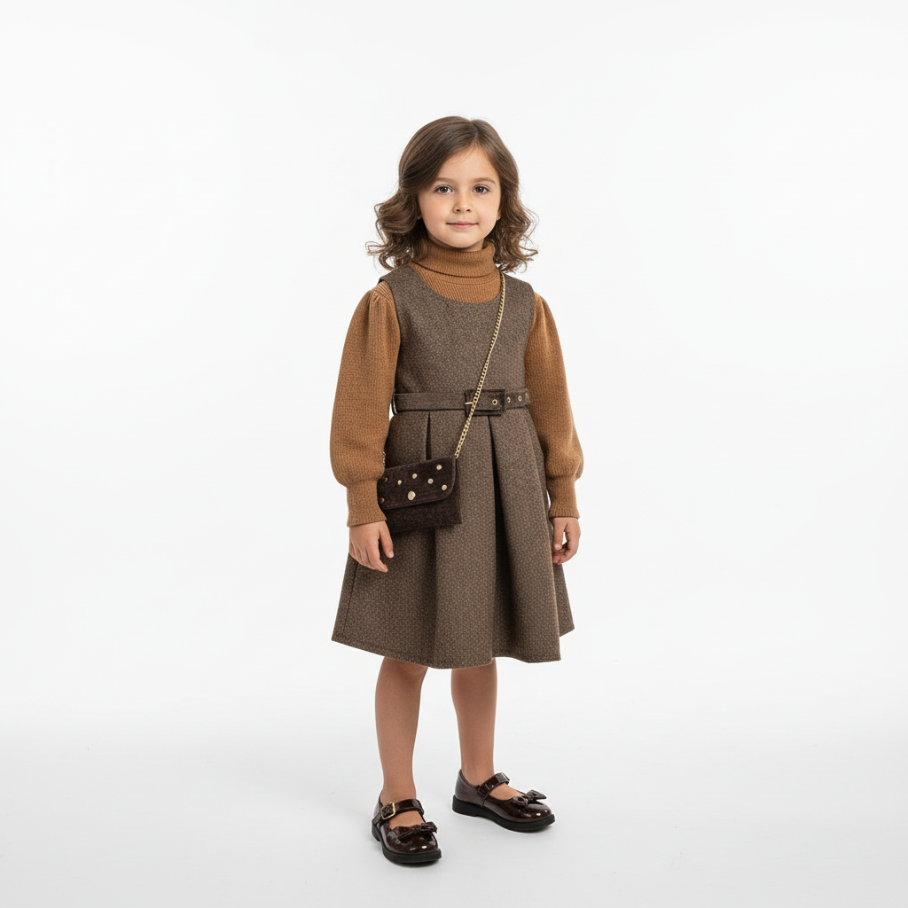 Abito Ciao Bimba 725  con borsetta