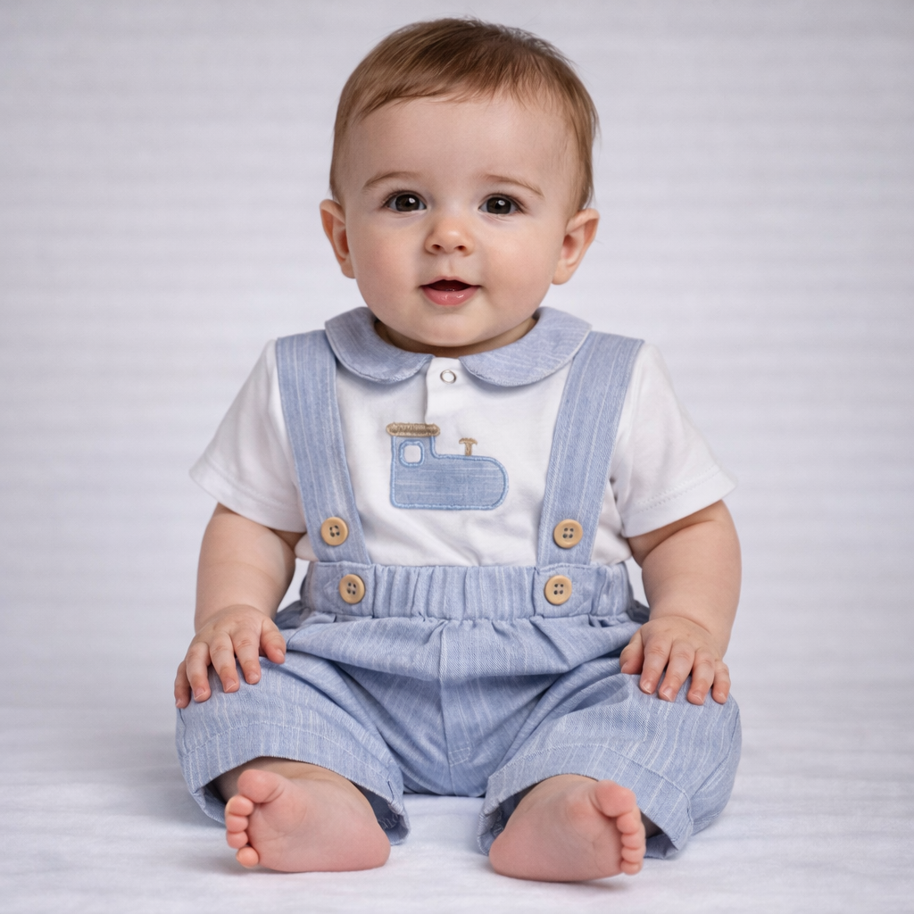 Completo salopette corto 3650/41 Nazareno Gabrielli 💙