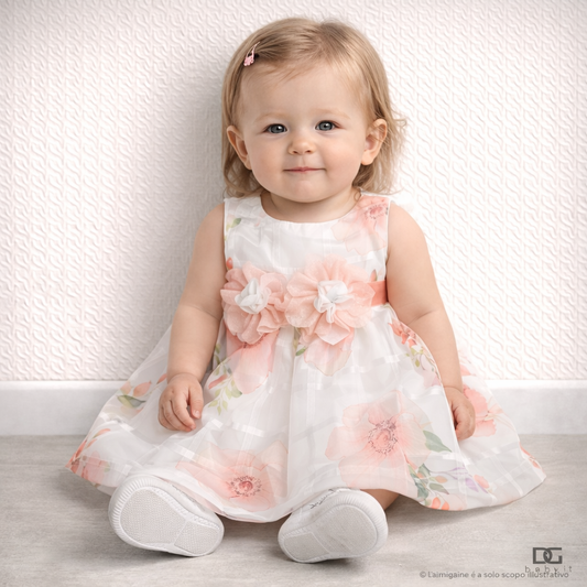 🌸 Abito Cerimonia Neonata Ciao Bimba Art. 622
