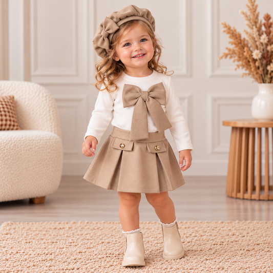 Completo Neonata Charlotte con Fiocchi