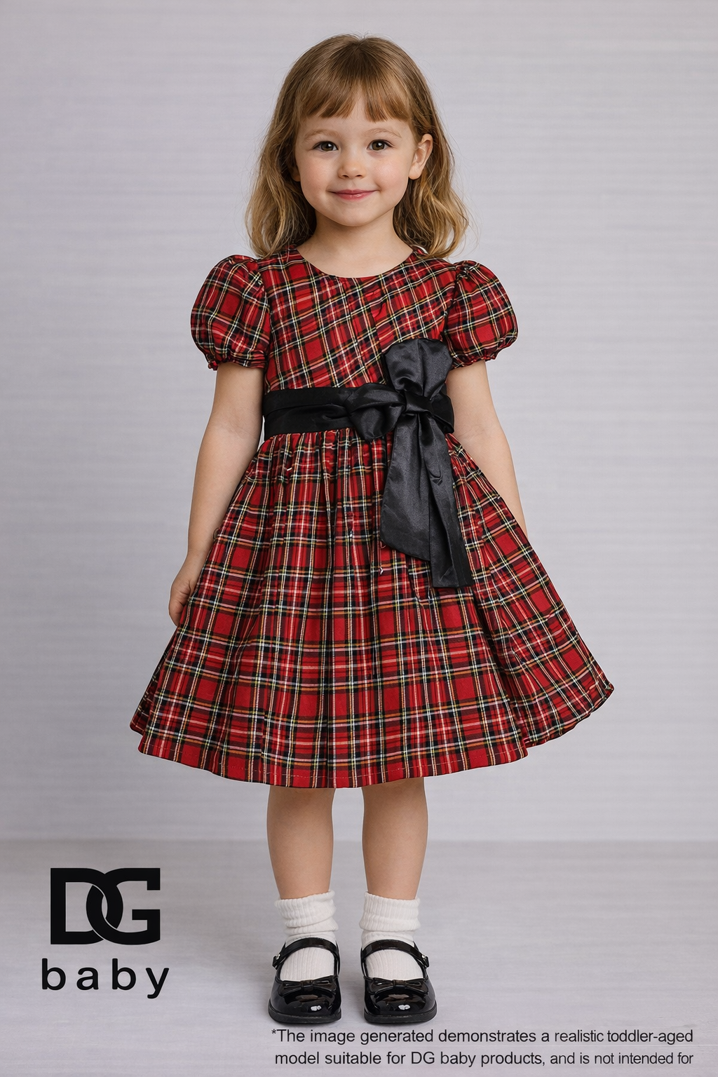 ❤️ Abito Scozzese Y-CLU Fiocco Nero ❤️