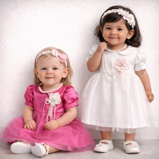 🌸 Abito Cerimonia Bimba Laura Carviana Art. LC1030