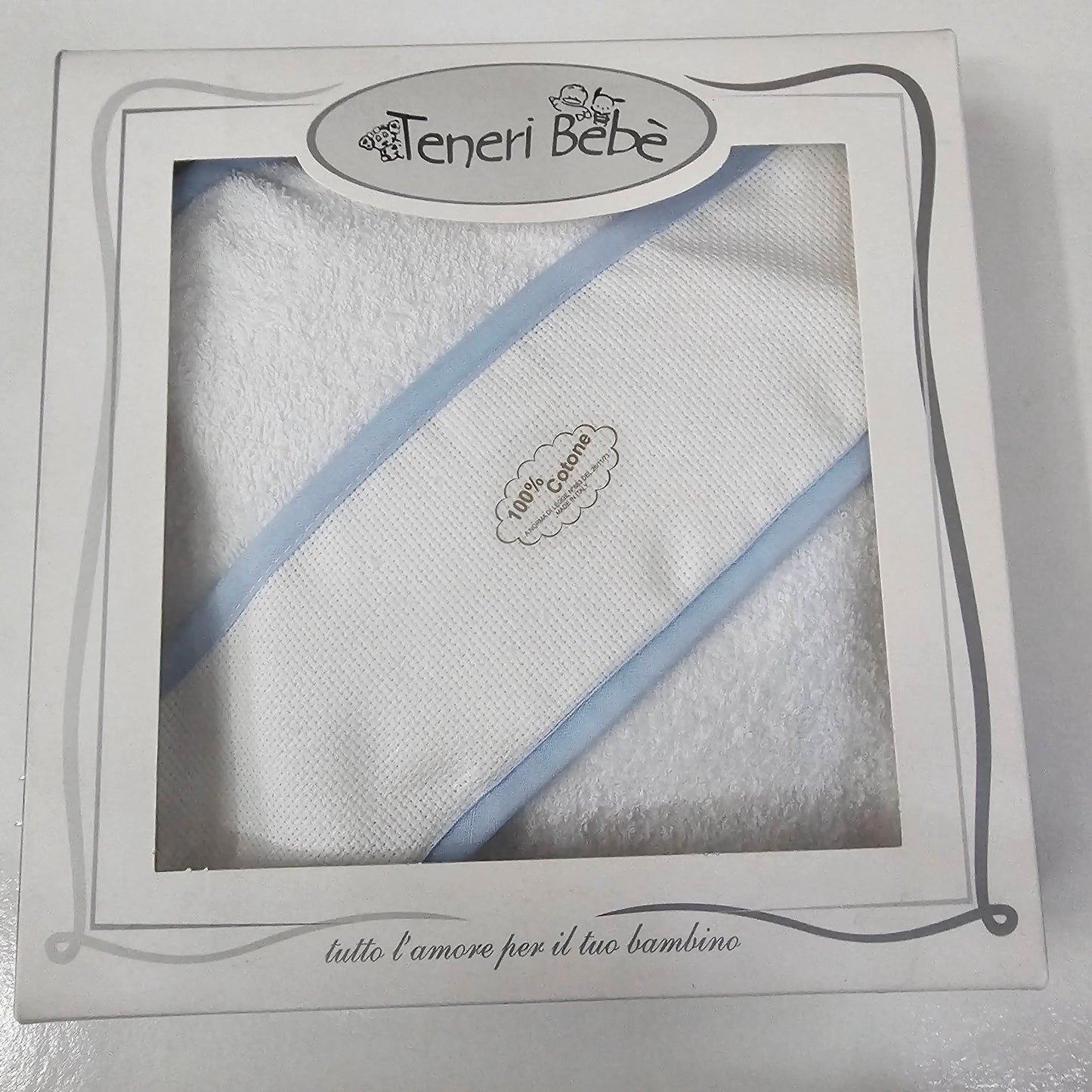 🍼 Accappatoio triangolo neonato TENERI BEBÈ 🧸 456