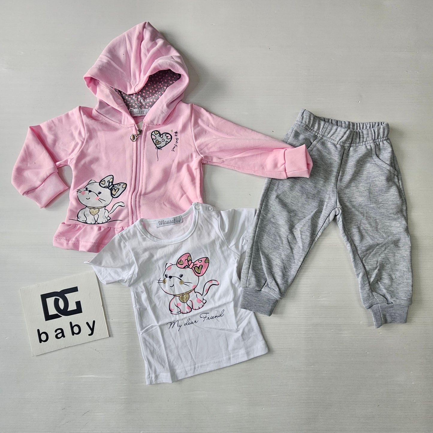 Completo Neonata My Best Friend 3 Pezzi