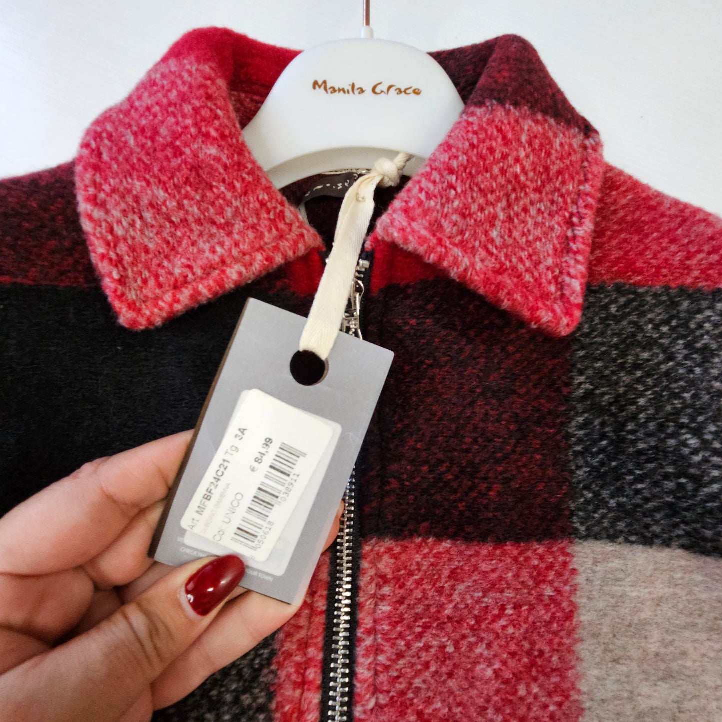 🧥✨Giacca corta quadri 216 Manila Grace