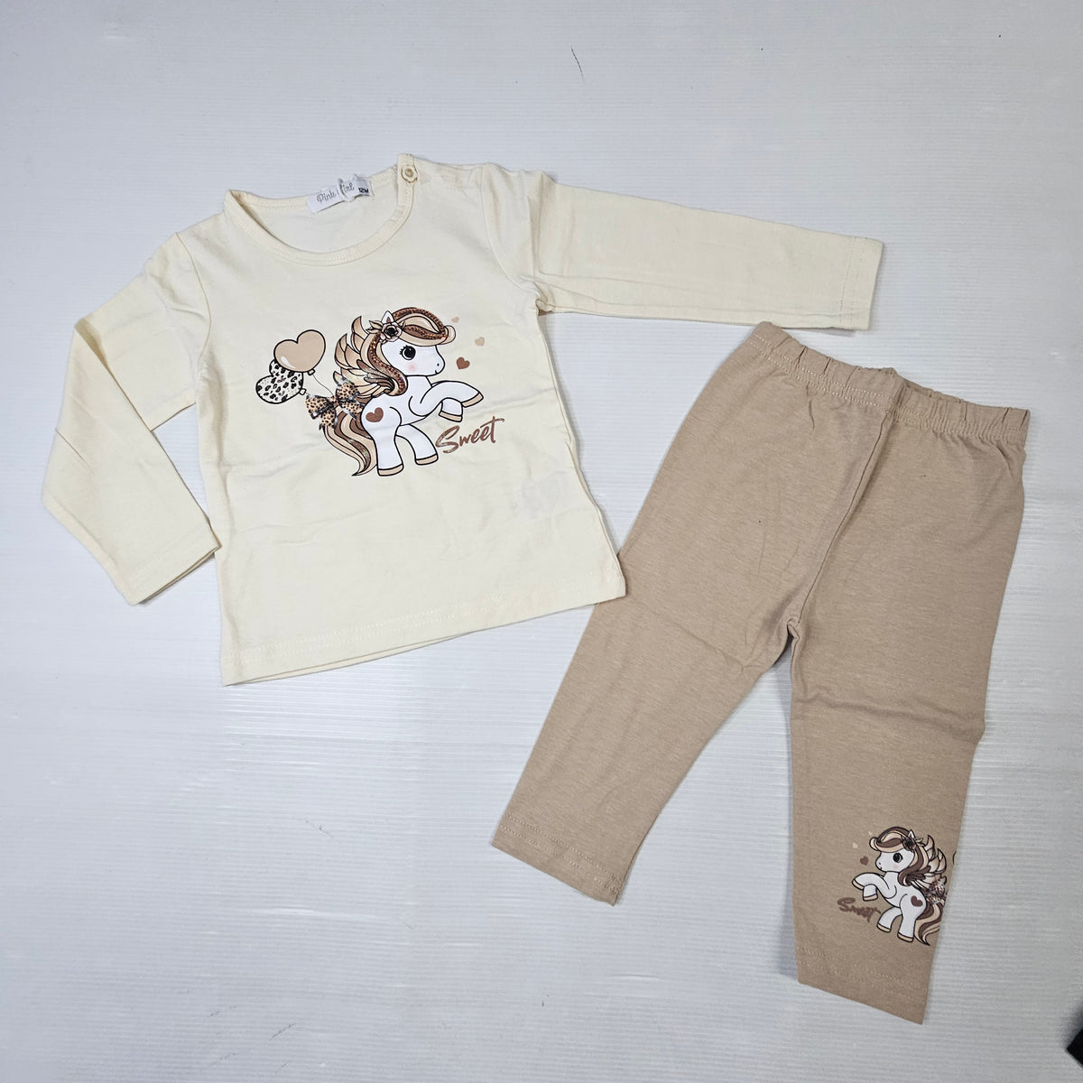 Completo Neonata Sweet Pony 2 Pezzi