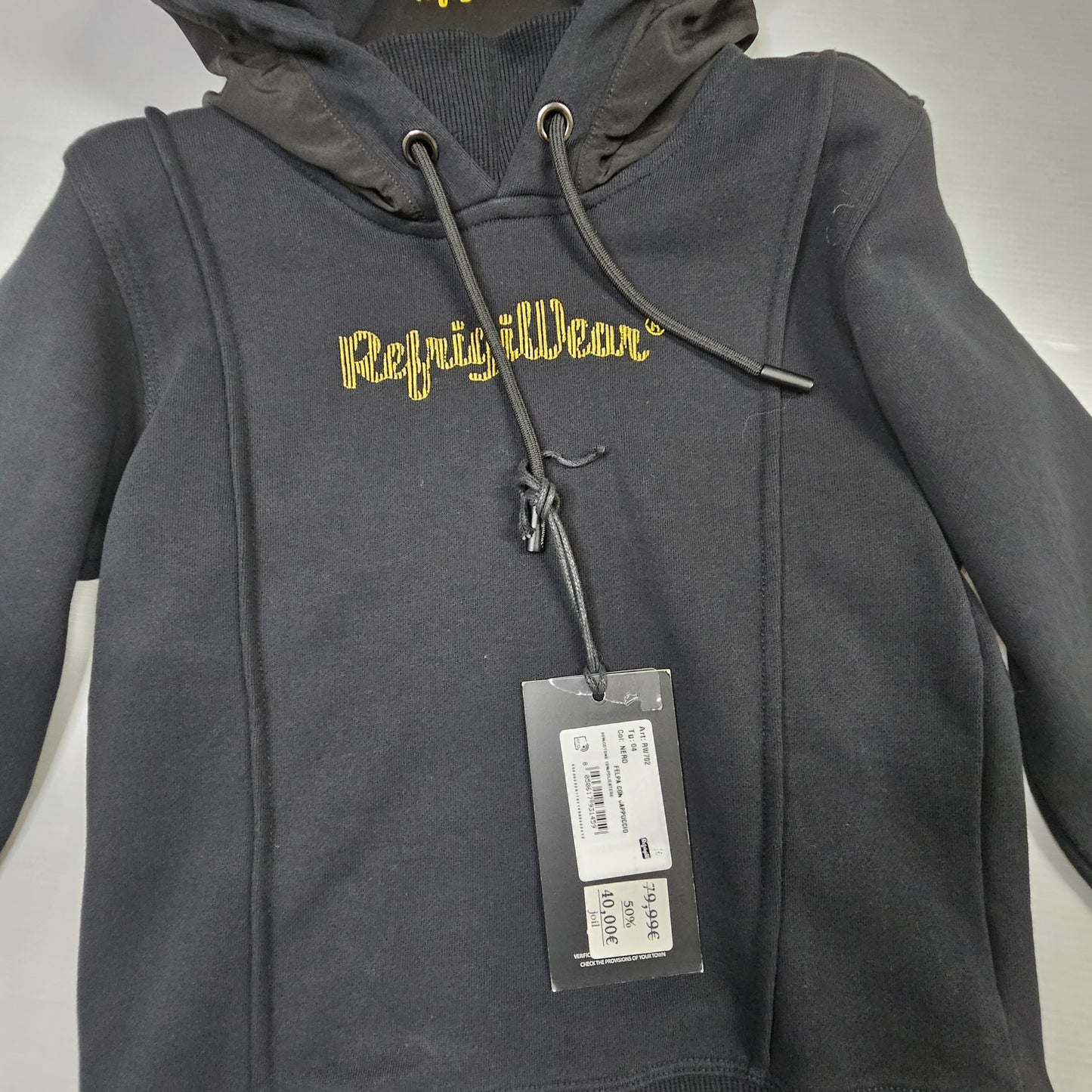 🖤 Felpa Refrigiwear RW702 con Cappuccio