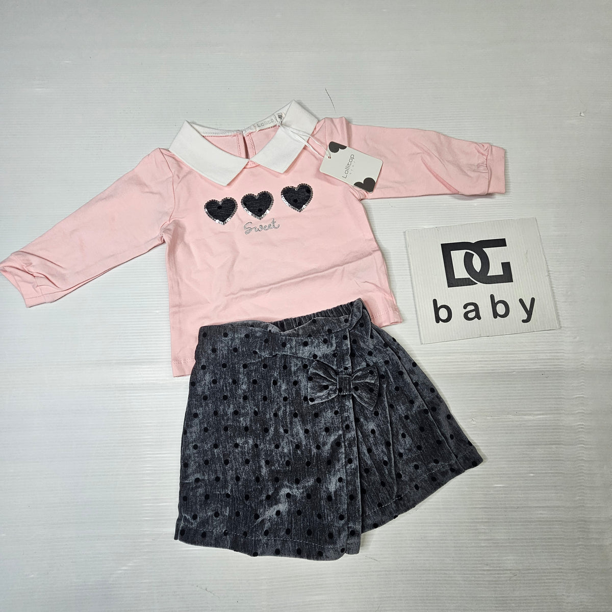 Completo Neonata Sweet Cuori lolly