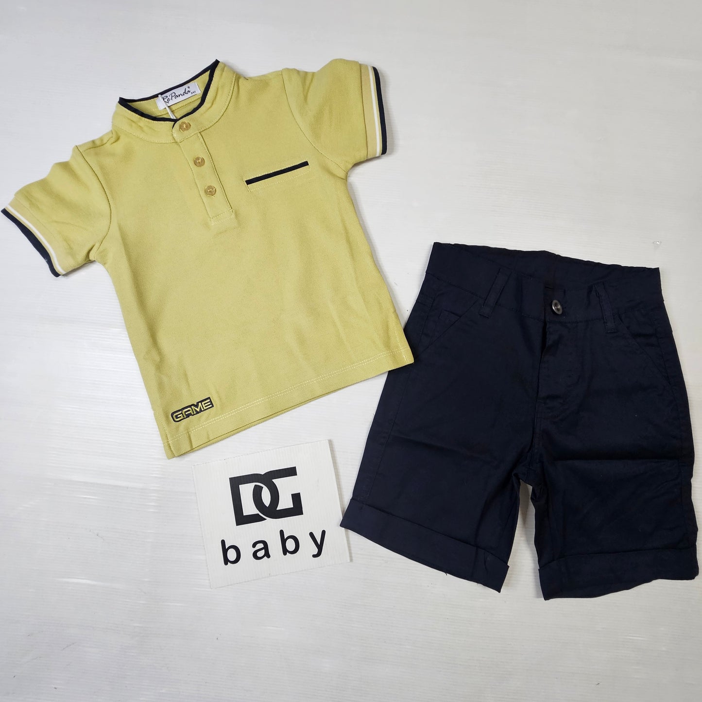Completo bambino “Polo Summer” t-shirt polo + bermuda