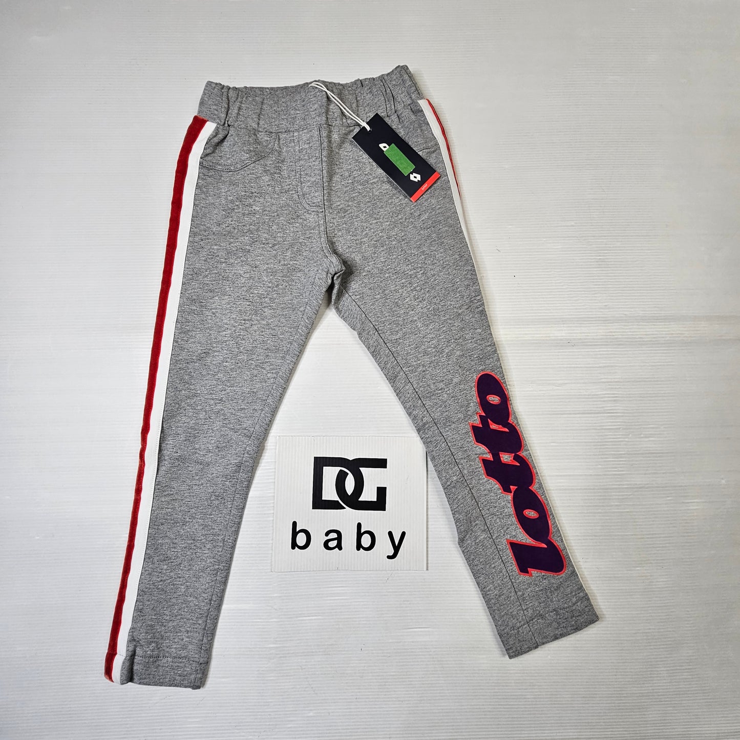 Pantalone tuta bambina con banda laterale e logo – LOTTO