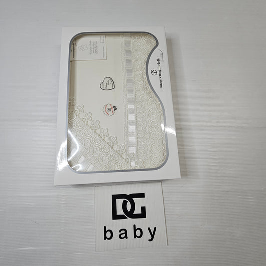 🤍 Completo lenzuola culla macramè – NG285 👶🕊️