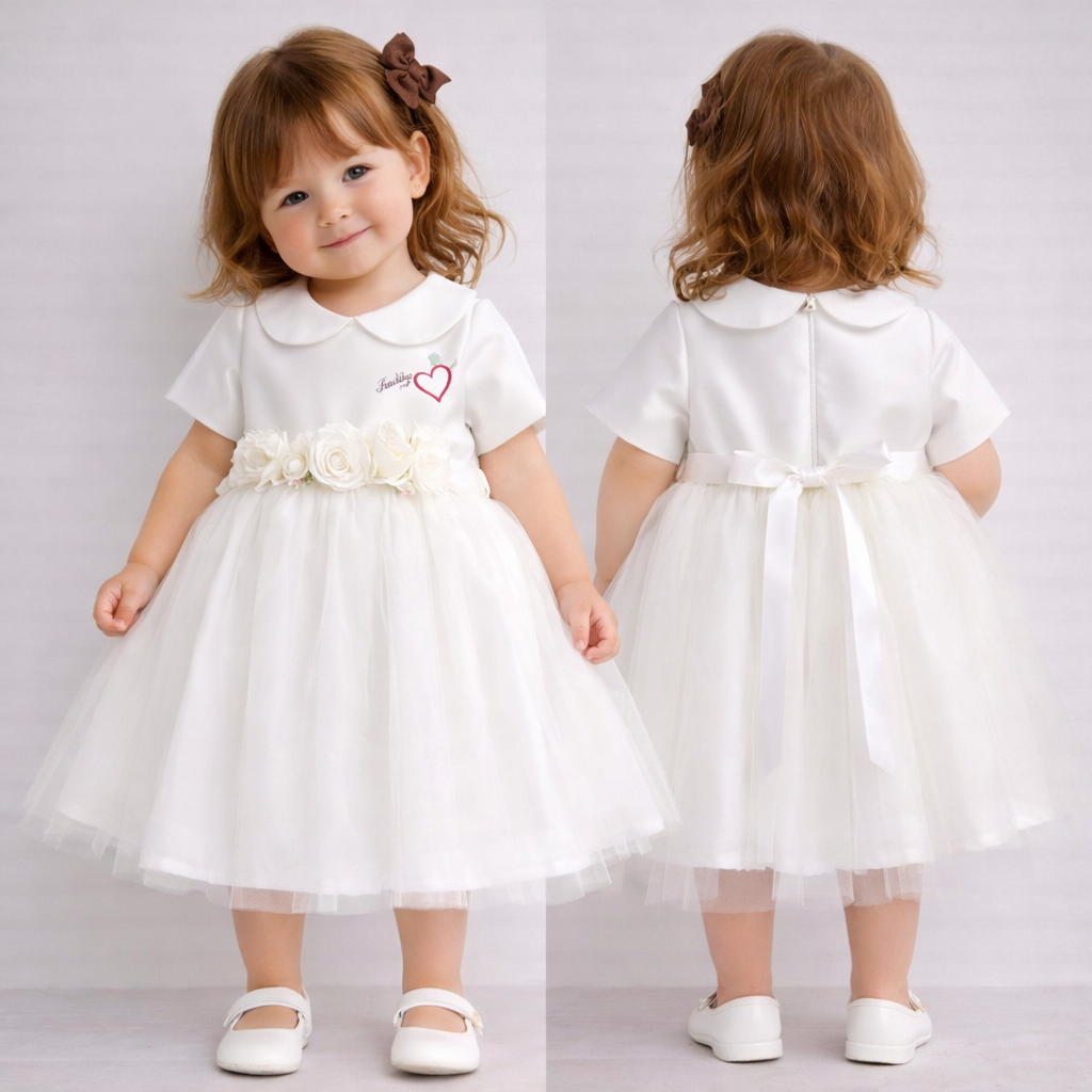 🌸👗 Abito Cerimonia Petali Baby