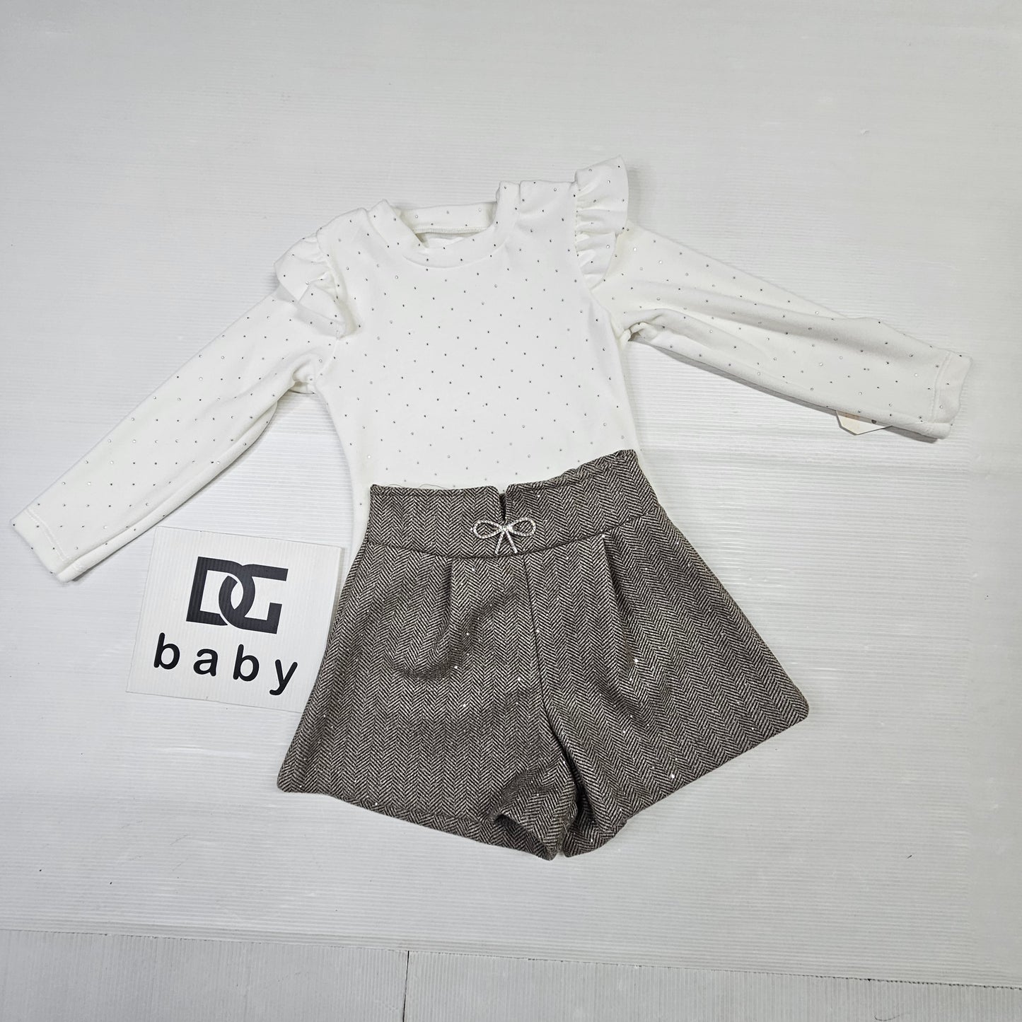 ✨ Completo Bimba Maglia e Shorts Chic