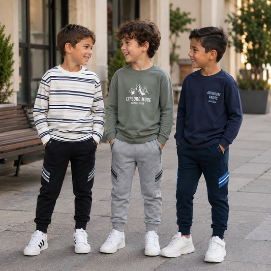 Pantapolso Bambino Sport con Tasche Zip