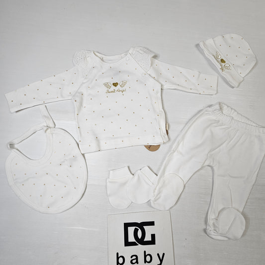 Set Nascita “Sweet Angel” – 5 Pezzi Neonata ✨👼