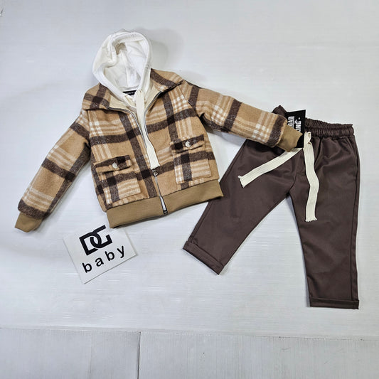 🟩 Completo Bimbo “Urban Check Hoodie”