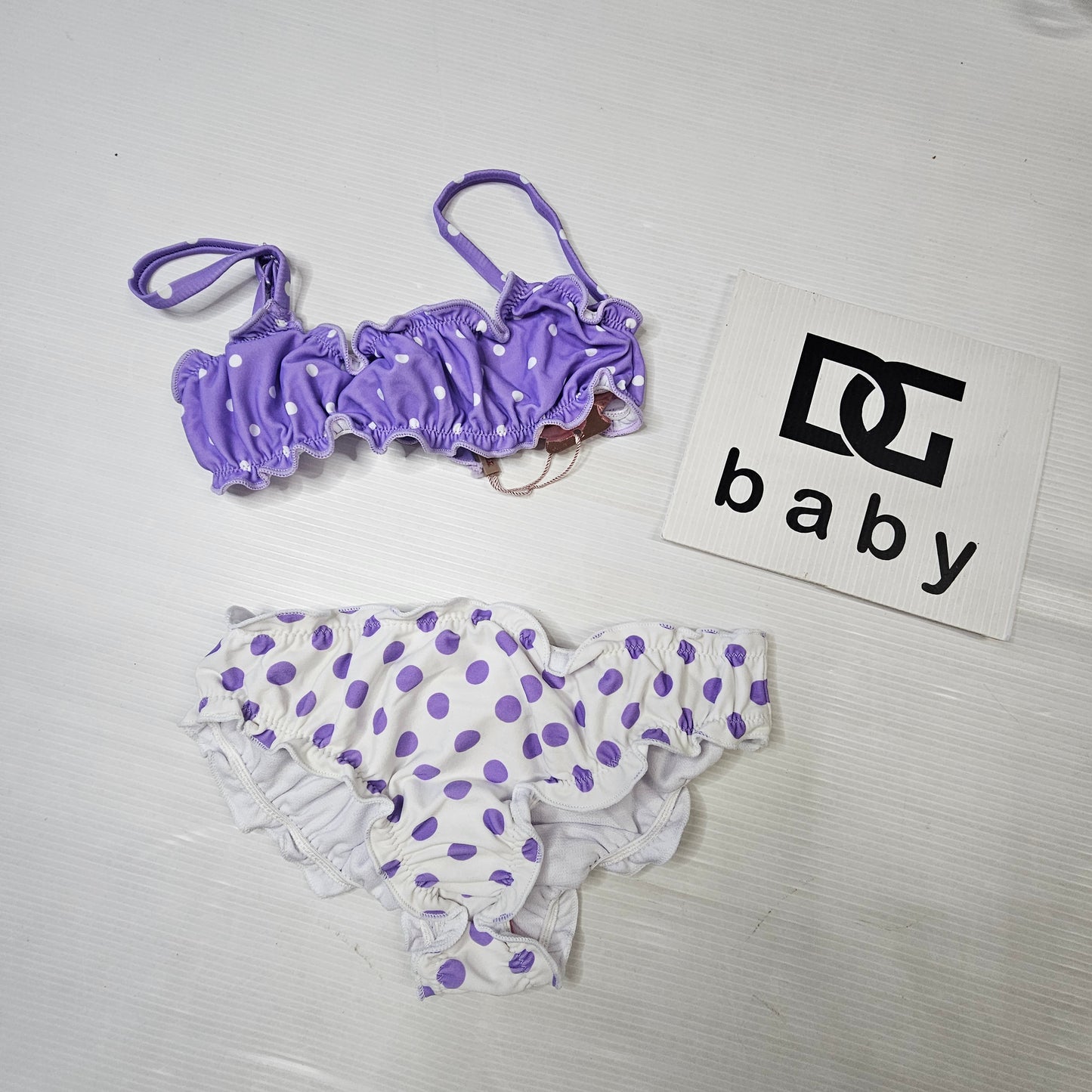 Costume Bikini Bambina Pois Volant