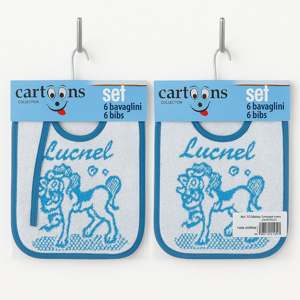 BAVETTE spugna 10 CARTOONS