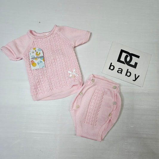 👶 Completo Neonata Tricot Dolce Fiocco – Mybabychic Art.3106